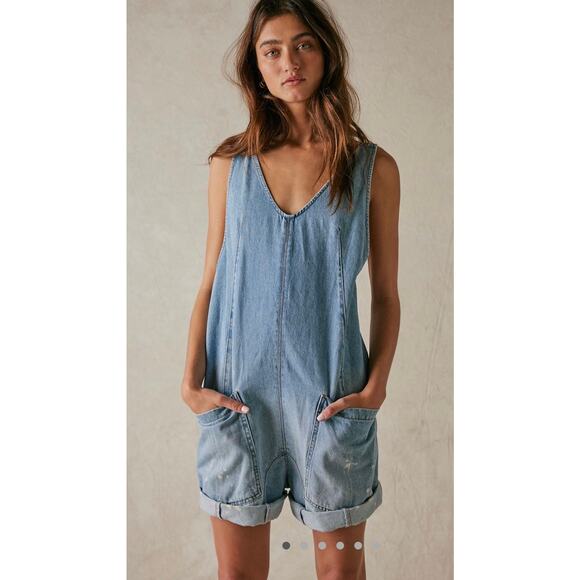 Free People High Roller Shortall, Size Medium - Picture 1 of 8